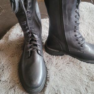 Vintage Foundry - Women's Size 7 Black Knee High Combat Boot